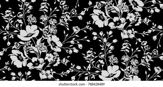 Seamless Floral Pattern in vector