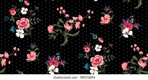 Seamless Floral Pattern in vector