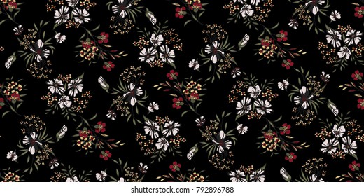 Seamless Floral Pattern in vector