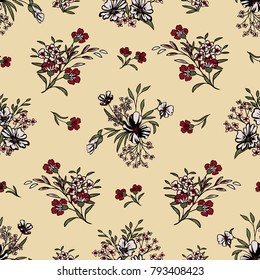 Seamless Floral Pattern in vector