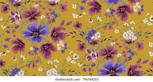 Seamless Floral Pattern in vector