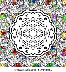 Seamless floral pattern. Vector abstract floral background. Seamless pattern with many small flowers.