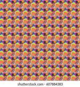 Seamless floral pattern. Vector abstract multicolored floral background. Multicolor seamless flower pattern.