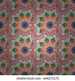 Seamless floral pattern. Vector abstract floral background. Seamless pattern with many small blue flowers.
