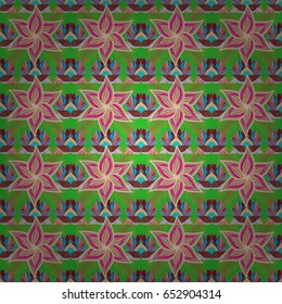 Seamless floral pattern. Vector abstract floral background. Seamless pattern with many small flowers.