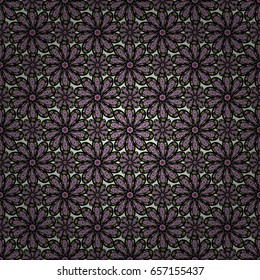 Seamless floral pattern. Vector abstract floral background. Seamless pattern with many small pink flowers.