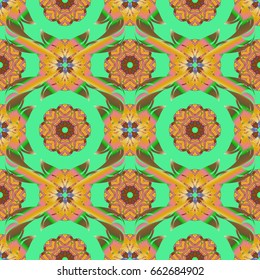 Seamless floral pattern. Vector abstract background. 