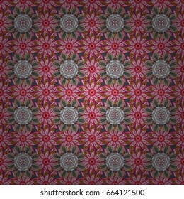 Seamless floral pattern. Vector abstract floral background. Seamless pattern with many small flowers.