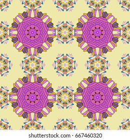 Seamless floral pattern. Vector abstract floral background. Seamless pattern with many small flowers.