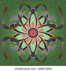 Seamless floral pattern. Vector abstract floral background. Seamless pattern with many small flowers.