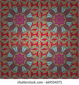 Seamless floral pattern. Vector abstract floral background. Seamless pattern with many small flowers.