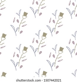 Seamless Floral Pattern In Vector, Seamless Floral Background For Wrapping And Textile
