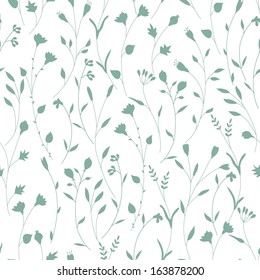 Seamless floral pattern. Vector background. 