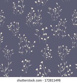 Seamless floral pattern. Vector background. 