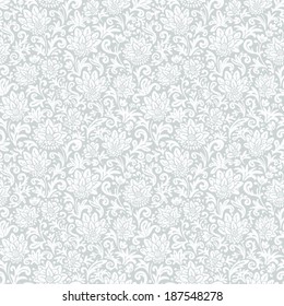 Seamless floral pattern. Vector background. Abstract texture with flowers. 
