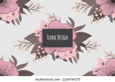 Seamless Floral Pattern in vector. Background