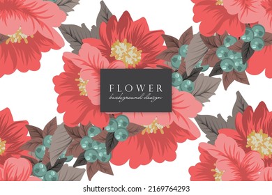 Seamless Floral Pattern in vector. Background