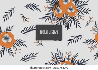 Seamless Floral Pattern in vector. Background