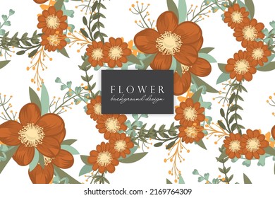 Seamless Floral Pattern in vector. Background