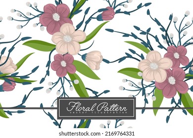 Seamless Floral Pattern in vector. Background
