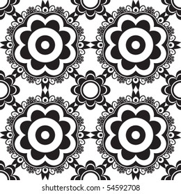 seamless floral pattern, vector background
