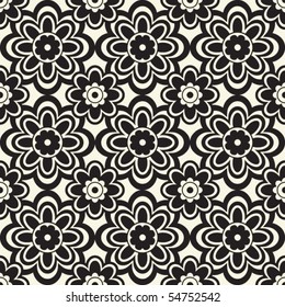 seamless floral pattern, vector background