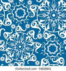 seamless floral pattern, vector background
