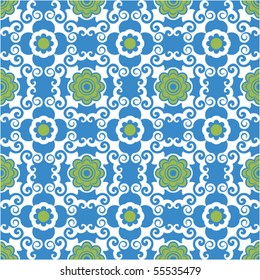 seamless floral pattern, vector background