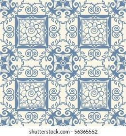 seamless floral pattern, vector background