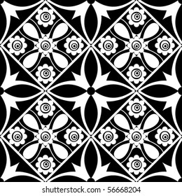seamless floral pattern, vector background