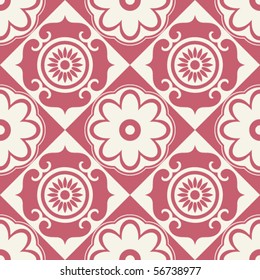 seamless floral pattern, vector background