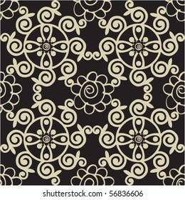 seamless floral pattern, vector background