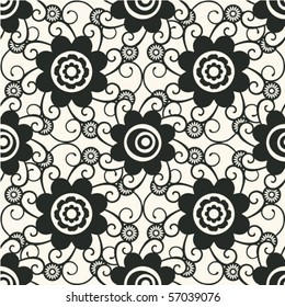 seamless floral pattern, vector background