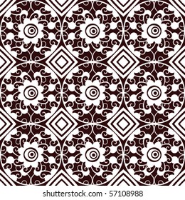 seamless floral pattern, vector background