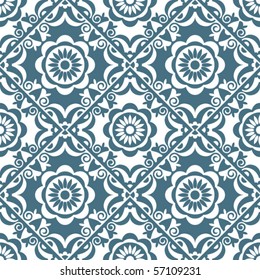 seamless floral pattern, vector background