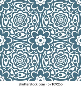 seamless floral pattern, vector background