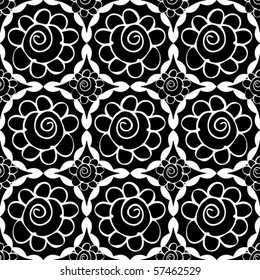 seamless floral pattern, vector background