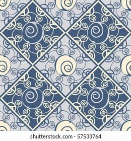 seamless floral pattern, vector background
