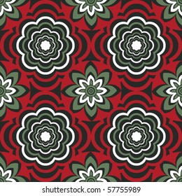 seamless floral pattern, vector background