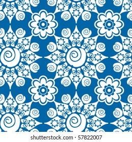 seamless floral pattern, vector background