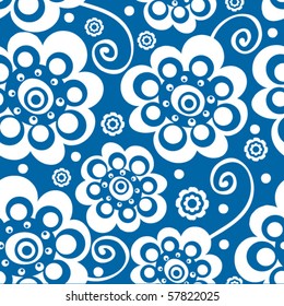 seamless floral pattern, vector background