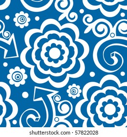 seamless floral pattern, vector background