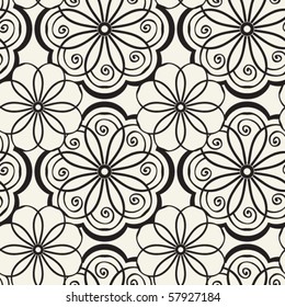 seamless floral pattern, vector background