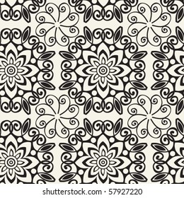 seamless floral pattern, vector background