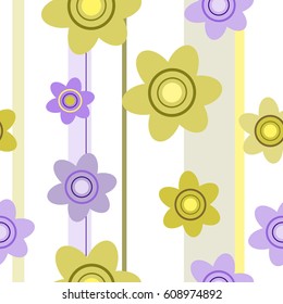 Seamless floral pattern. Vector background