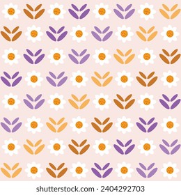 Seamless floral pattern in vector for backgrounds, fabrics, wallpaper, wrapping and more