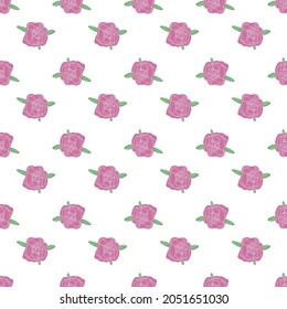 Seamless floral pattern. Vector decorative background for wallpaper, textile, scrabook paper, stationery design.