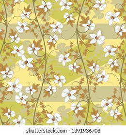 Seamless Floral Pattern (Vector Design)