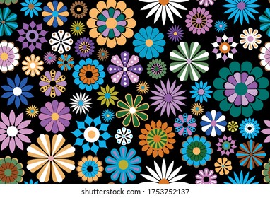 Seamless Floral Pattern in Vector. Vector design Fashion Prints and Backgrounds.