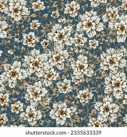 Seamless floral pattern vector design